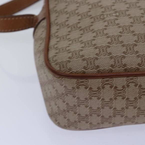 CELINE Macadam Canvas Shoulder Bag Beige Auth 77624 - Picture 16 of 16